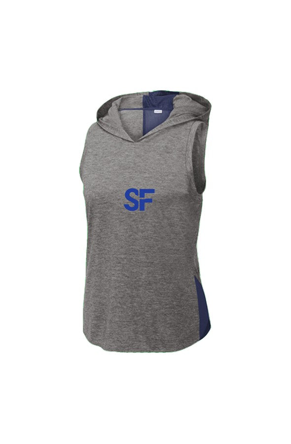 True Navy Dark Grey Heather Hoodie Tank