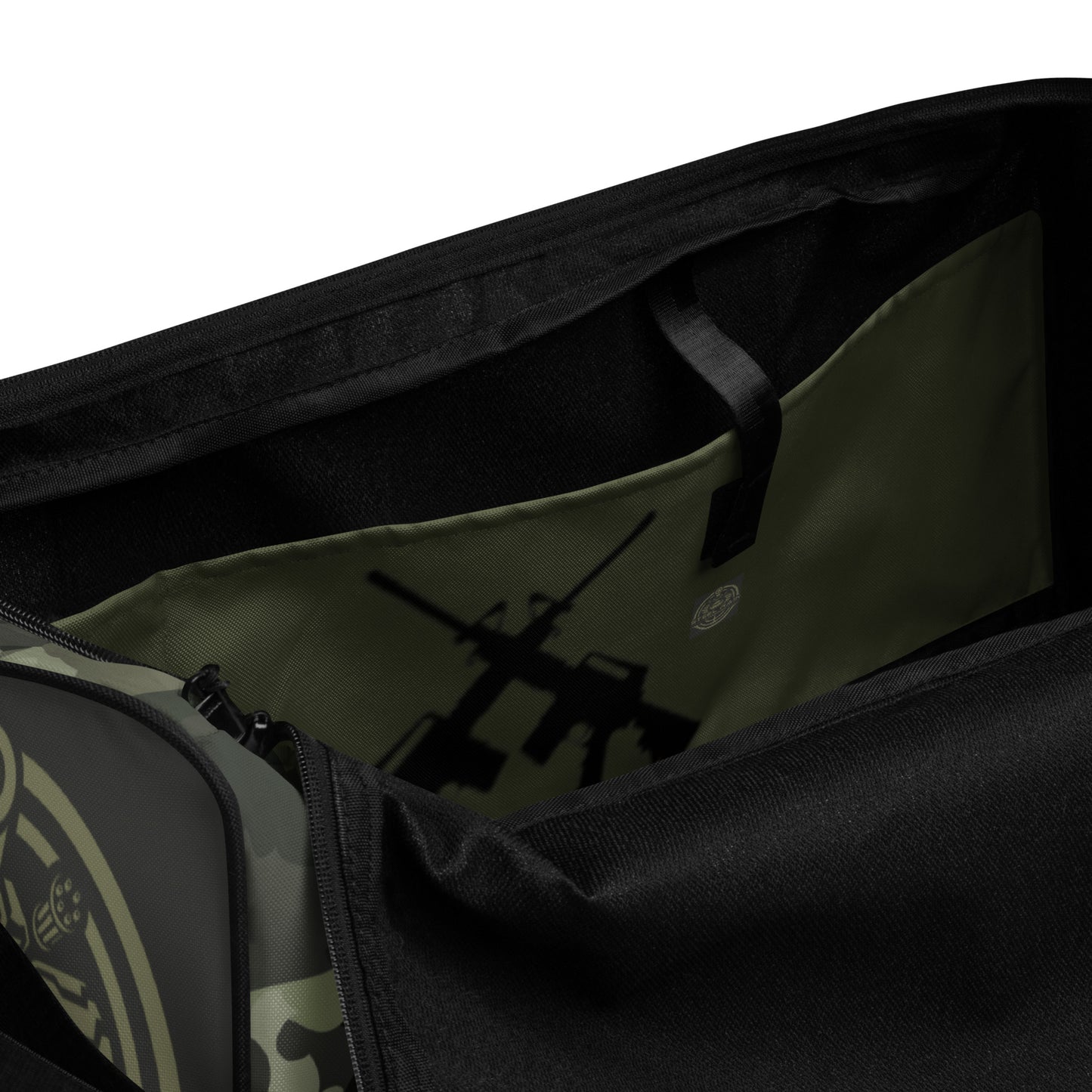 S.R.A Green Cameo Duffle Bag