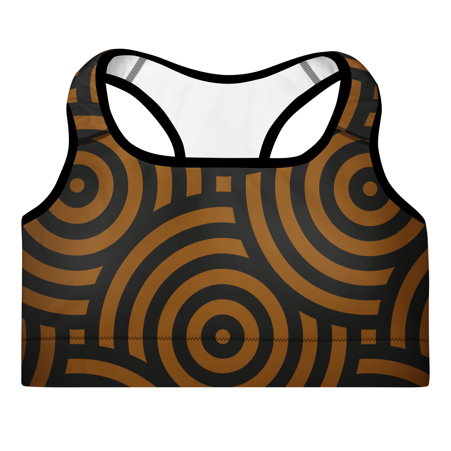 Steel Fit Sports Bra - Black/Orange