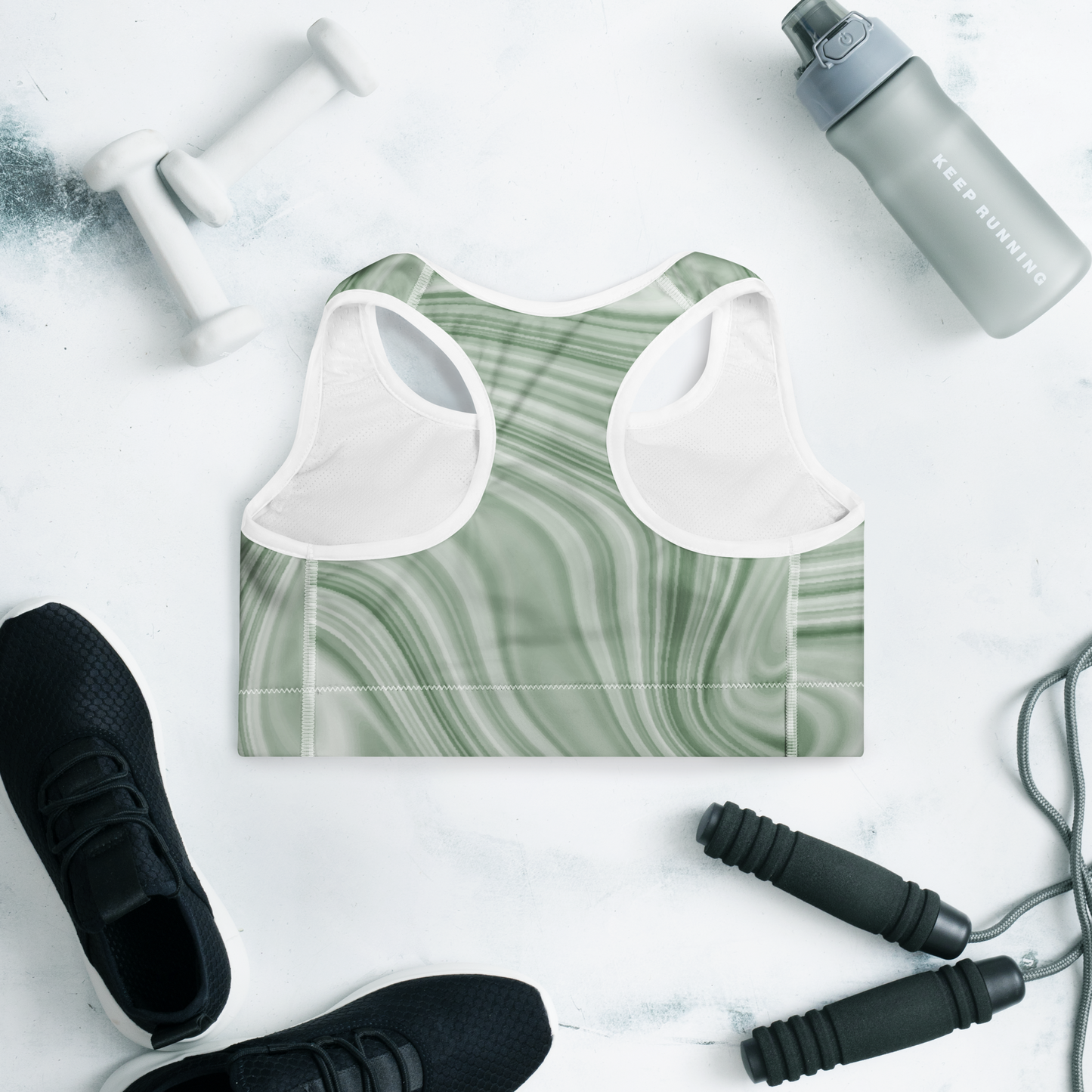 Green - Steel Fit Sports Bra